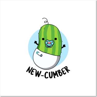 New-cumber Funny Veggie Cucumber Pun Posters and Art